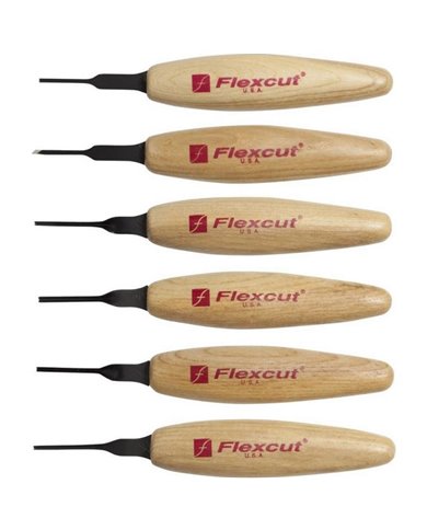 Juego de 6 micro herramientas de talla MT910 Flexcut