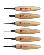 Juego de 6 micro herramientas de talla MT910 Flexcut