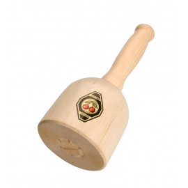Wooden mallet with hornbeam head and ash handle