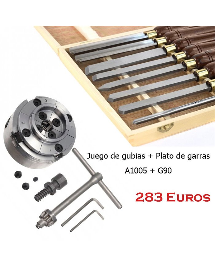 Kit Plato de garras + Juego de Gubias Kit Plato de garras + Juego de Gubias