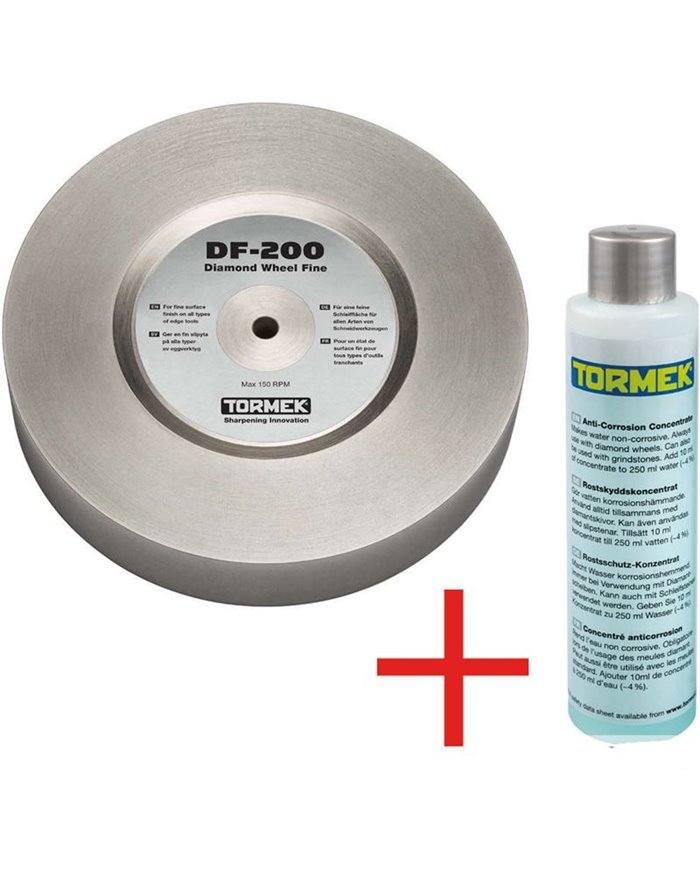 Muela diamante TORMEK  muy fino, grano 1200, 200x40 mm para T-4 DF-200 TORMEK Muela diamante TORMEK  muy fino, grano 1200, 200x40 mm para T-4 DF-200 TORMEK