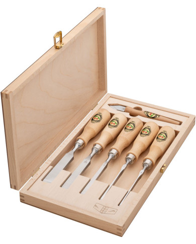 Juego de 5 formones de cola de milano