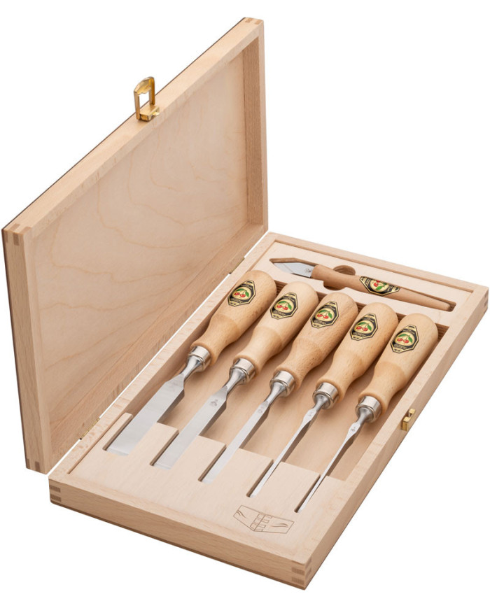 Juego de 5 formones de cola de milano