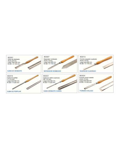 Juego de 6 Gubias de torno Criogenicas  HSS M2