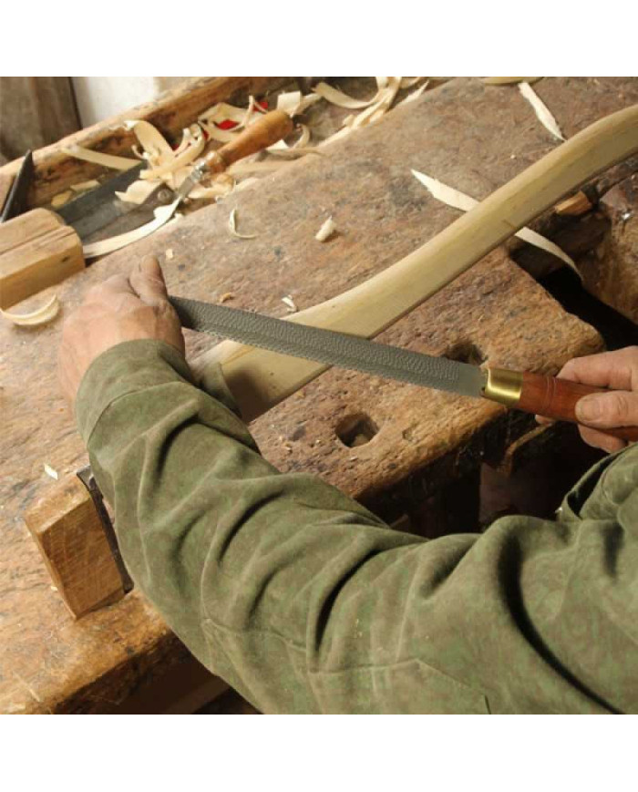 Juego de 3 escofinas media caña, plana y cilíndrica de 200 mm Narex