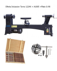 Oferta Iniciacion Torno 1224X + Juego gubias+ Plato
