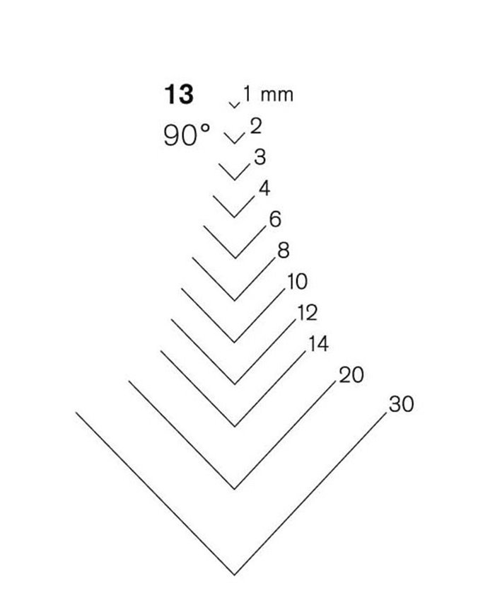 Gubia Pfeil Buril forma 13
