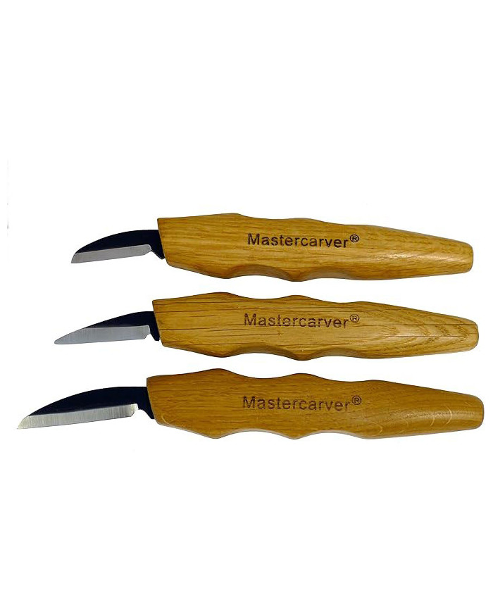 Juego de 3 cuchillos de talla para madera Mastercarver
