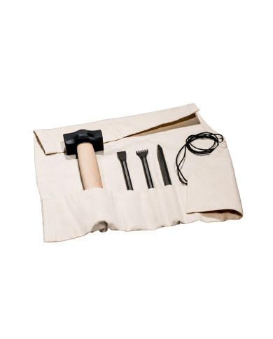 Estuche de 4 Herramientas de Acero para Talla en Madera | Gubias.com.e