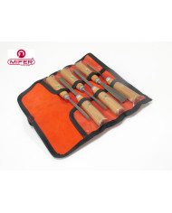 Juego Mifer de 6 Gubias en Estuche de Piel | Acero 60-62 HRC