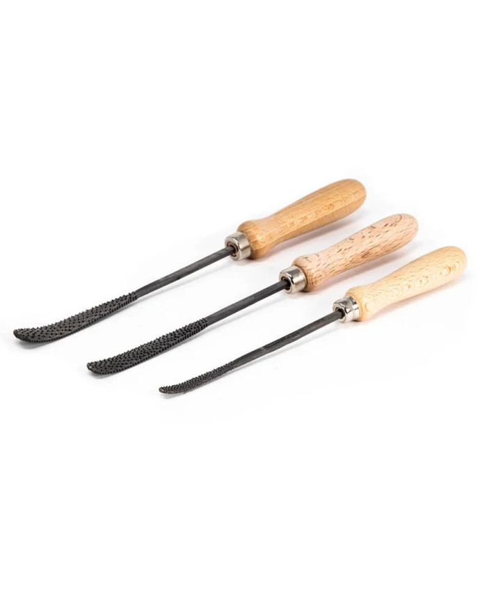 Escofina con Mango de Madera para Talla | Gubias.com.es