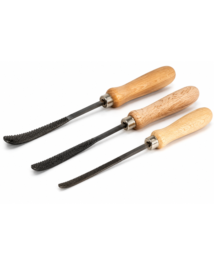 Escofina con Mango de Madera para Talla | Gubias.com.es