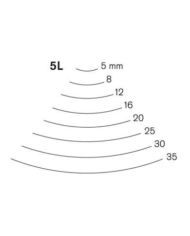 Gubia Pfeil curvada corte 5 L