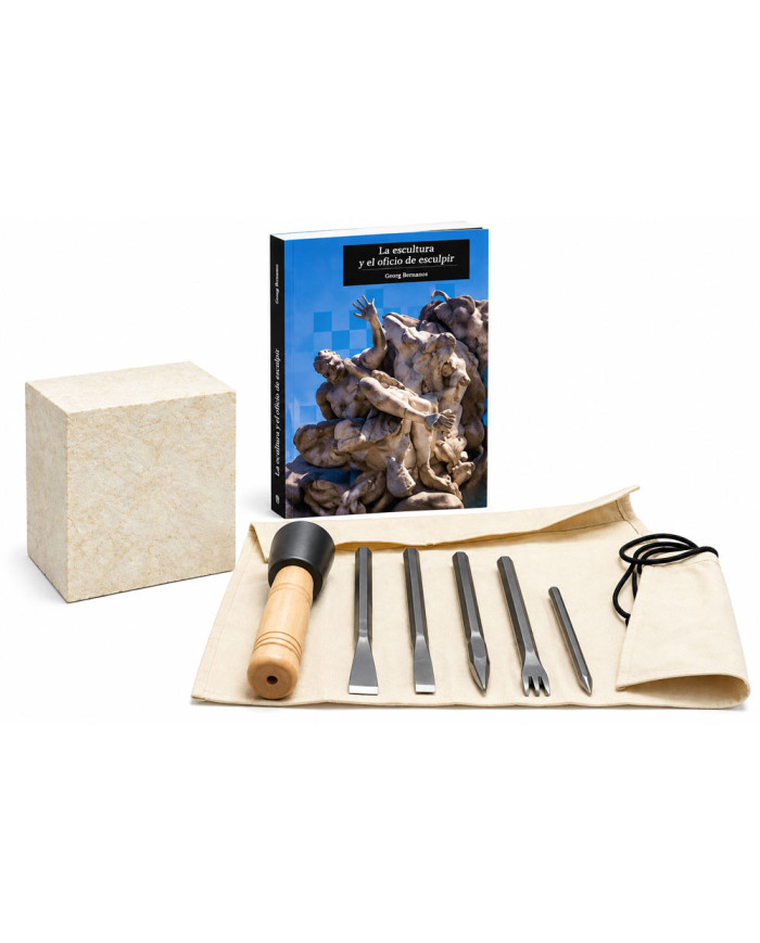 Kit Iniciación Escultura en Piedra | Herramientas + Piedra
