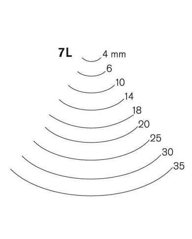 Gubia Pfeil curvada corte 7 L