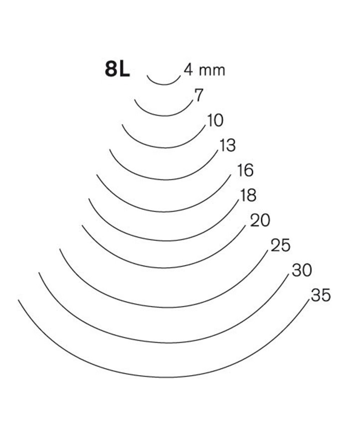 Gubia Pfeil curvada corte 8 L