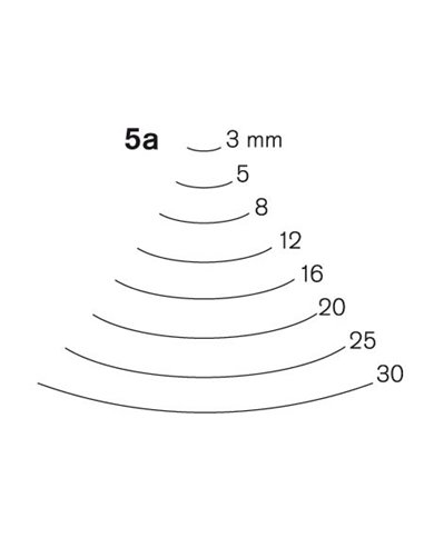 Gubia Pfeil de cuchara corte 5