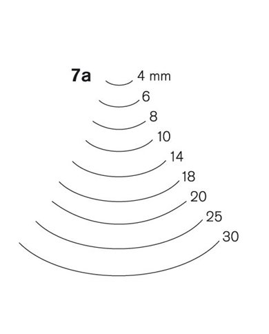 Gubia Pfeil de cuchara corte 7
