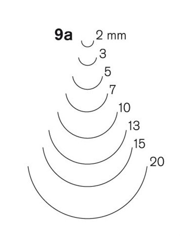 Gubia Pfeil de cuchara corte 9
