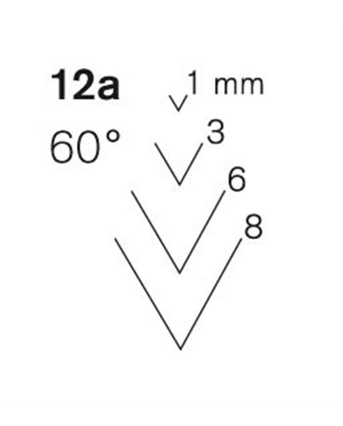 Gubia Pfeil de cuchara corte 12
