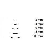 Gubia Mango Pera 5615 curvada corte 6