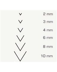 Gubia Mango Pera 5640 curvada corte 39