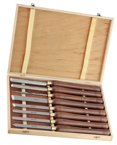 Juego de 8 gubias de torno Lombar ref. A1005