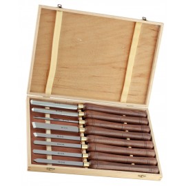 Turning tool set, long wooden handle  ref. A1005