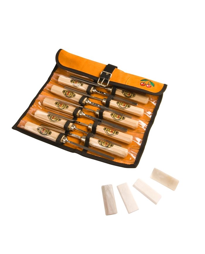 Juego de gubias de 12 piezas mas piedra 