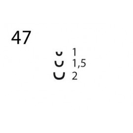 Gubia corte 11 - 47 (1, 1.5, y 2 mm)