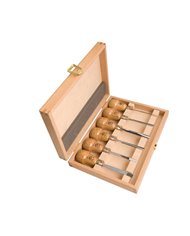 Juego de gubias mango de pera Kirschen en caja de madera